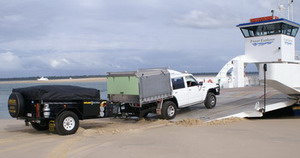 travers�e vers Fraser Island