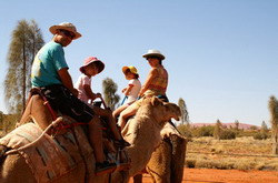 promenade &agrave; chameau &agrave; ULURU